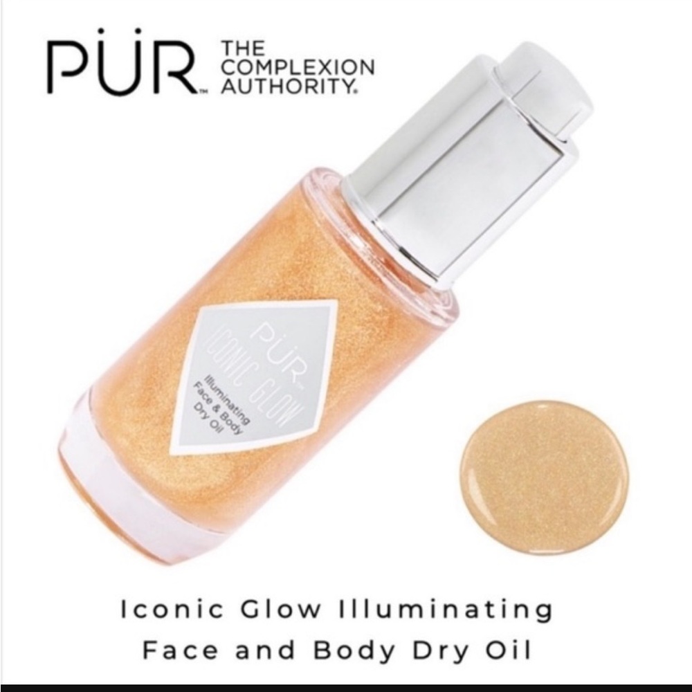 PÜR Crystal Clear Iconic Glow Illuminating Face & Body Dry Oil - Limited Edition